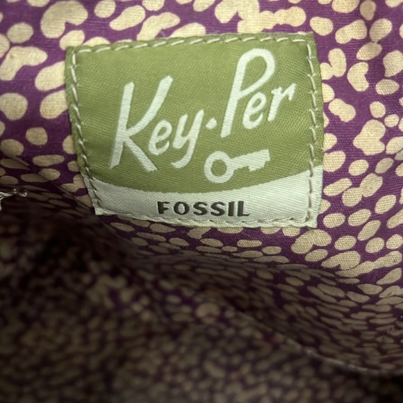 Fossil Black Tote with Multicolor Pattern - Picture 7 of 12